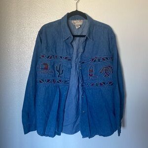Western button up | Vintage 100% cotton button up